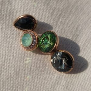 Qudo Rose Gold Toppers and 2 Rings